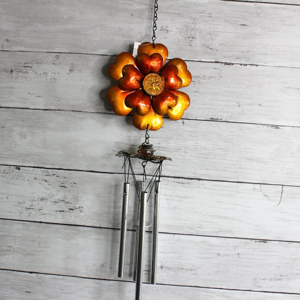 NEW Metal Wind Chime Noise Maker Garden Patio Outdoor Yard Decor Flower